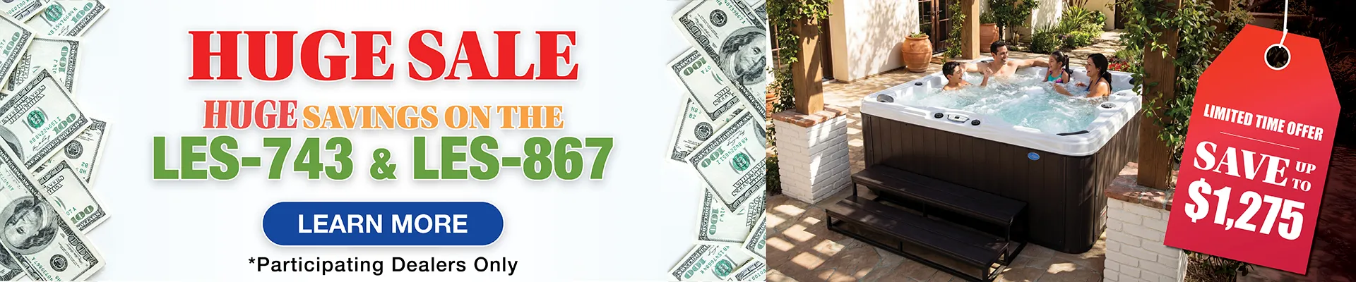 Calspas hot tub being used in a family setting - Oaklawn