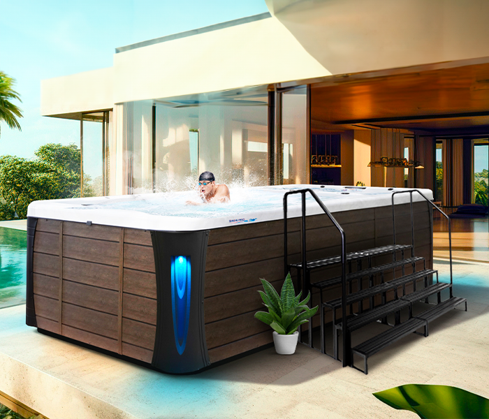Calspas hot tub being used in a family setting - Oaklawn